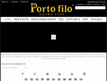 Tablet Screenshot of portofilosuits.com
